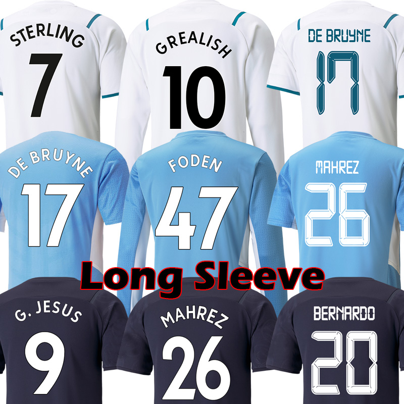 21 22 GREALISH soccer jerseys Long Sleeve BERNARDO MAHREZ man DE BRUYNE G. JESUS STERLING FODEN football shirt RODRIGO 2021 2022 men kids kit sets 999, Black;yellow
21 22 GREALISH soccer jerseys Long Sleeve BERNARDO MAHREZ man DE BRUYNE G. JESUS STERLING FODEN football shirt RODRIGO 2021 2022 men kids kit sets 999, Black;yellow