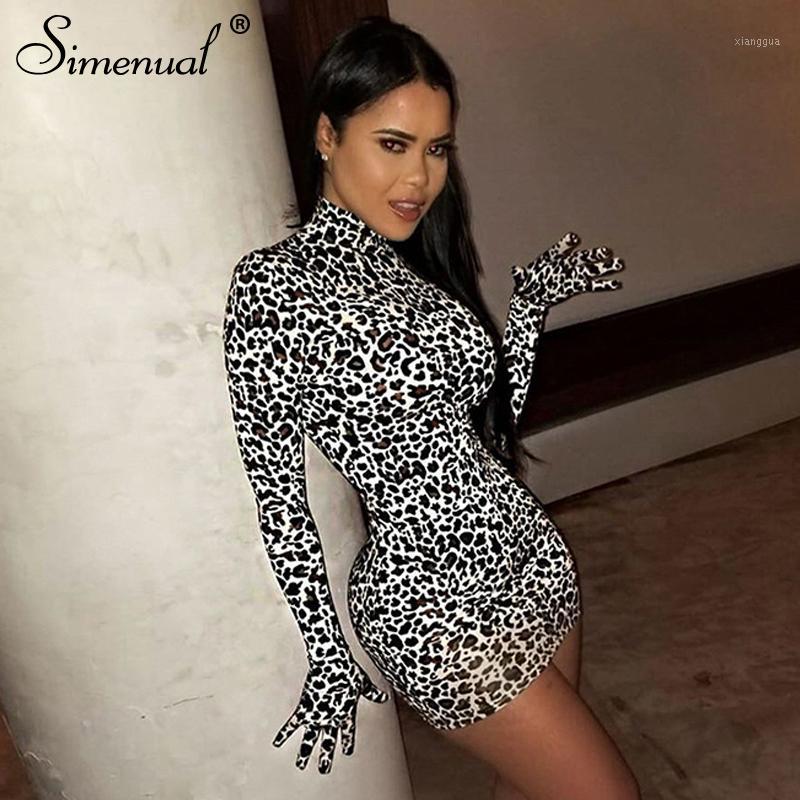 Simenual Leopard Sexy Hot Women Party Dress With Gloves Long Sleeve Skinny Clubwear Fashion Bodycon Mini Dresses Autumn Slim New1
Simenual Leopard Sexy Hot Women Party Dress With Gloves Long Sleeve Skinny Clubwear Fashion Bodycon Mini Dresses Autumn Slim New1