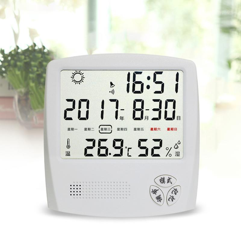 Electronic Alarm Clock Hygrometer Temperature Humidity Table Desk Clock LCD Digital Display Home Decor1
Electronic Alarm Clock Hygrometer Temperature Humidity Table Desk Clock LCD Digital Display Home Decor1