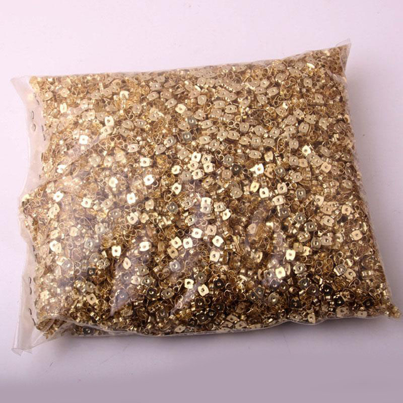 1000pcs/Lot Gold Silver Plated Butterfly Earring Backs Stoppers Earnuts Earring Plugs Alloy Findings DIY Jewelry Accessories Wholesale Price