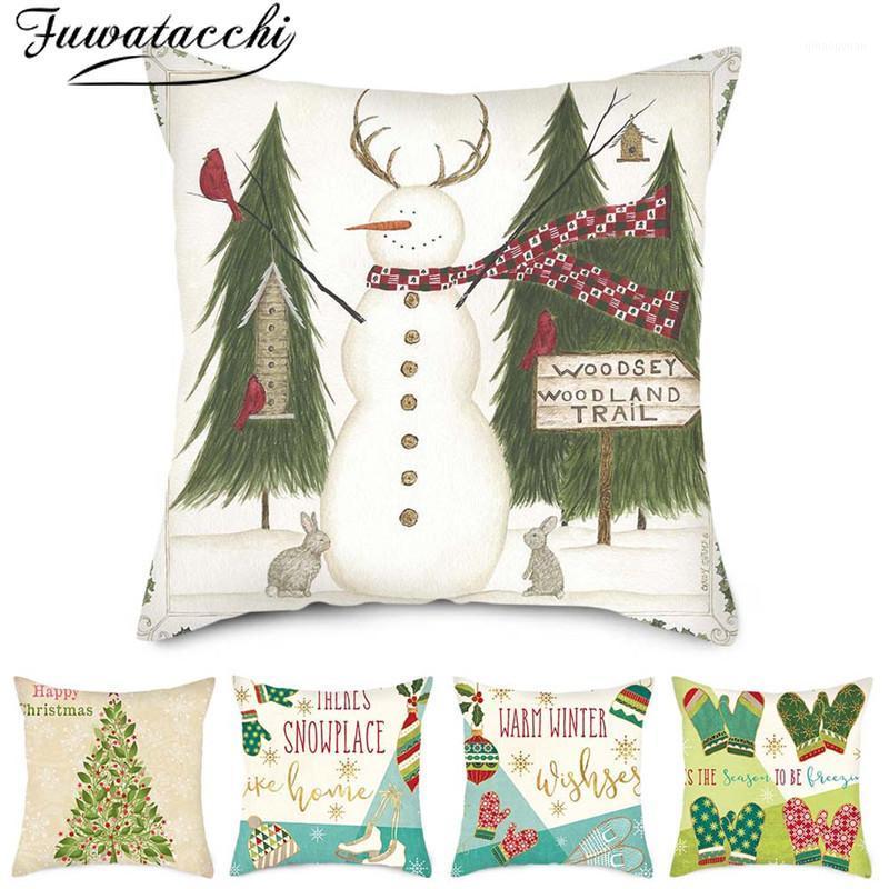 Fuwatacchi Snowman Cushion Covers Polyester Pillow Covers Xmas Bell Tree Gift for Home Sofa Decorative Throw Pillowcases 45*45cm1, Pc11611
Fuwatacchi Snowman Cushion Covers Polyester Pillow Covers Xmas Bell Tree Gift for Home Sofa Decorative Throw Pillowcases 45*45cm1, Pc11611
