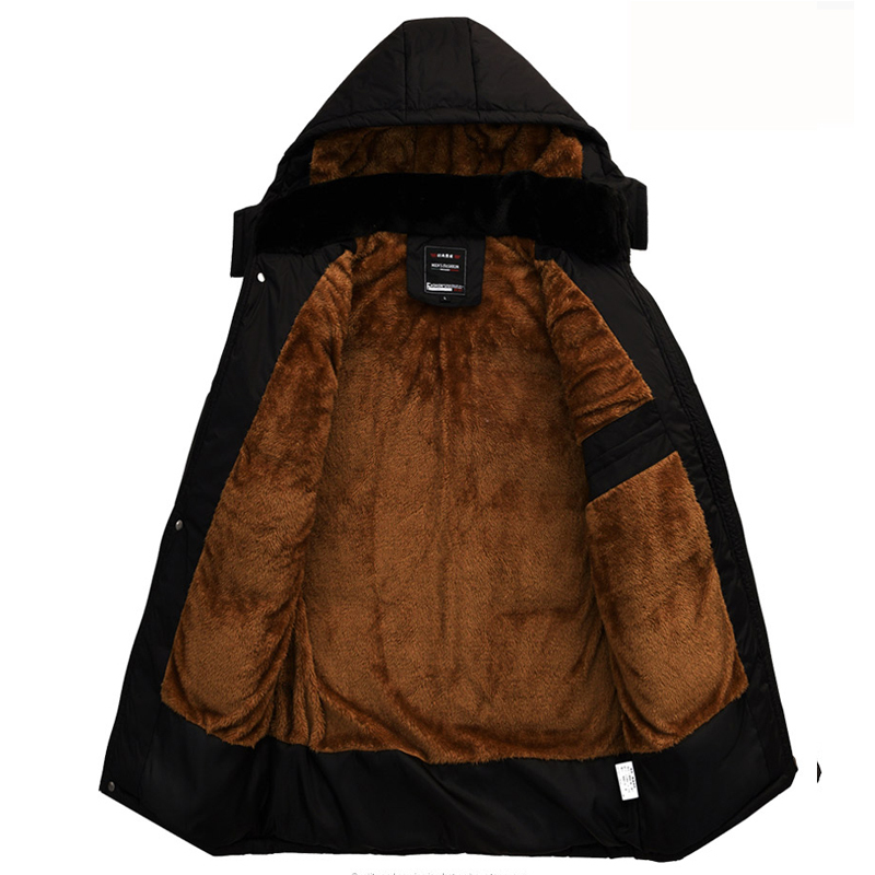 New Men Jacket Coats Thicken Warm Winter Windproof Jackets Casual Mens Down Parka Hooded Outwear Cotton-padded Jacket 201026