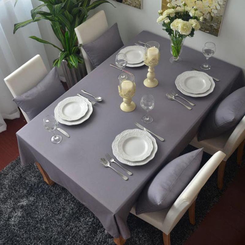 Modern Gray Cotton Tabecloth Dining Kitchen Plain Table Cloth Cover Rectangle Desk Tablecloths Wedding Party Home Decor New
Modern Gray Cotton Tabecloth Dining Kitchen Plain Table Cloth Cover Rectangle Desk Tablecloths Wedding Party Home Decor New
