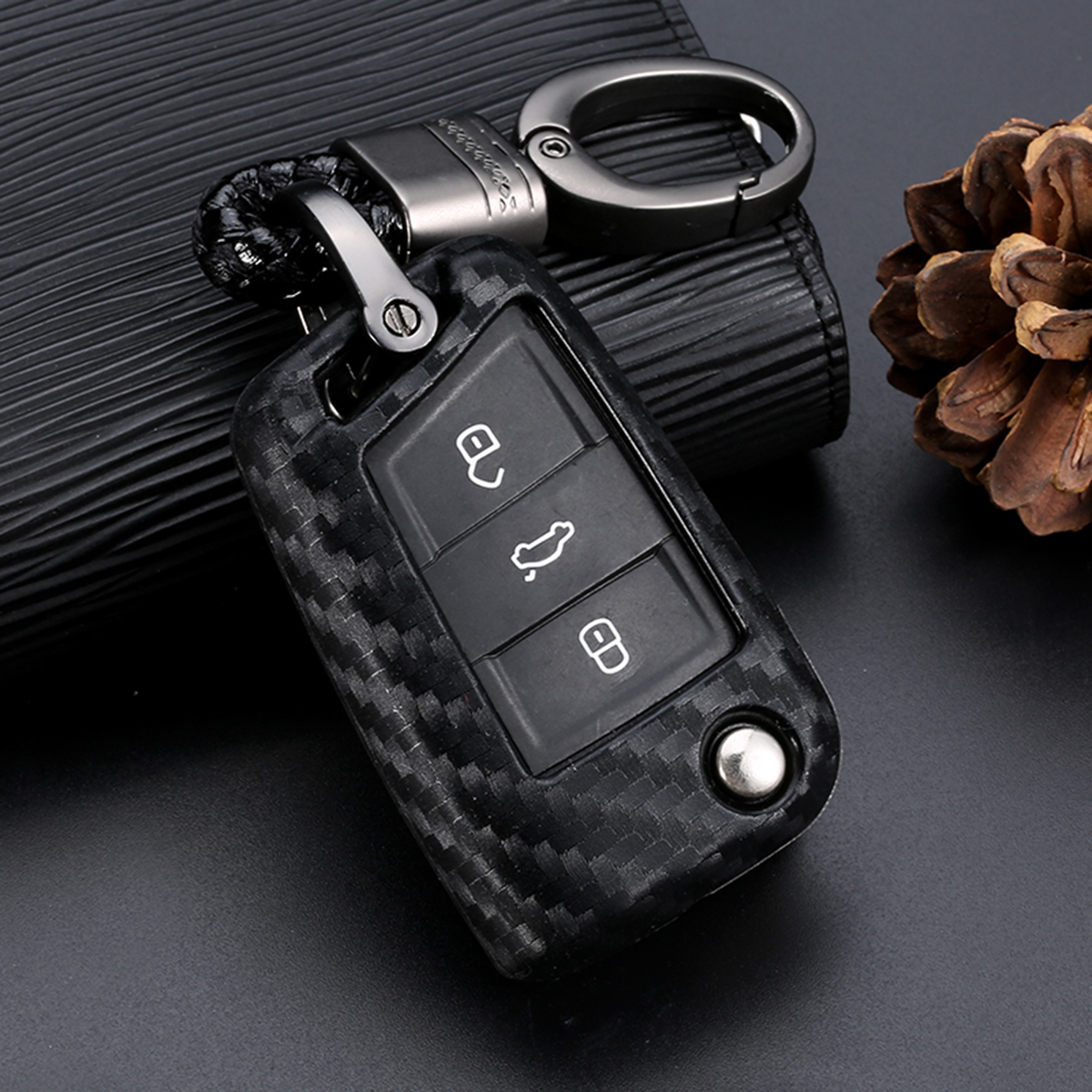 Remote 3 Button Black Key Case Cover Keychain Holder Fit For VW Passat Touran E-Golf Skoda Octavia SEAT Ateca Silicone
Remote 3 Button Black Key Case Cover Keychain Holder Fit For VW Passat Touran E-Golf Skoda Octavia SEAT Ateca Silicone