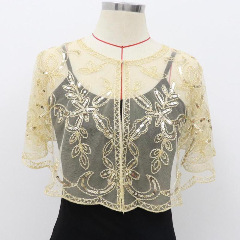 Scarves 1920s Shawl Wraps Sequin Beaded Evening Cape Bridal Bolero Flapper Cover Up
Scarves 1920s Shawl Wraps Sequin Beaded Evening Cape Bridal Bolero Flapper Cover Up