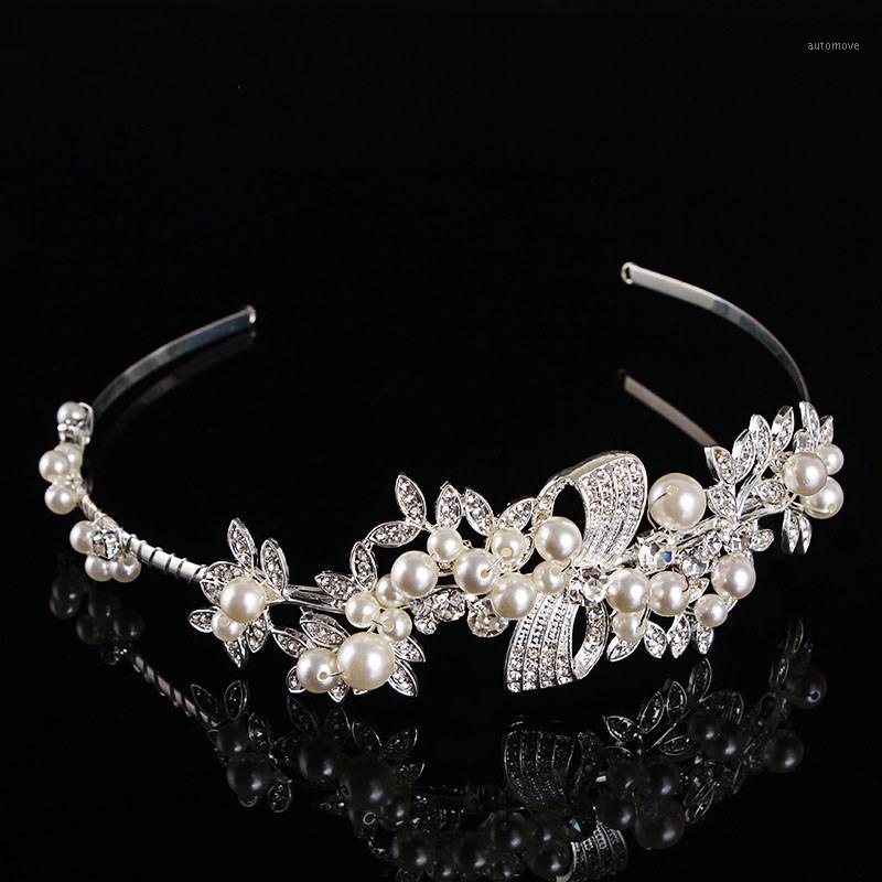 Hot Sale Crystal Rhinestone Pearl Tiara Crown Clear Silver Plated Headband Wedding Bridal Hair Accessories Prom Party Gift MY911
Hot Sale Crystal Rhinestone Pearl Tiara Crown Clear Silver Plated Headband Wedding Bridal Hair Accessories Prom Party Gift MY911