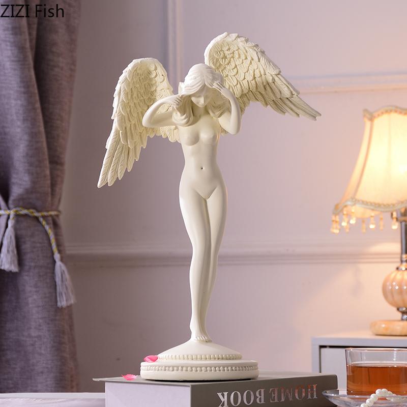 Nordic Creative Resin angel woman wing Crafts ornaments Modern home decorations character sculpture miniature figurines
Nordic Creative Resin angel woman wing Crafts ornaments Modern home decorations character sculpture miniature figurines