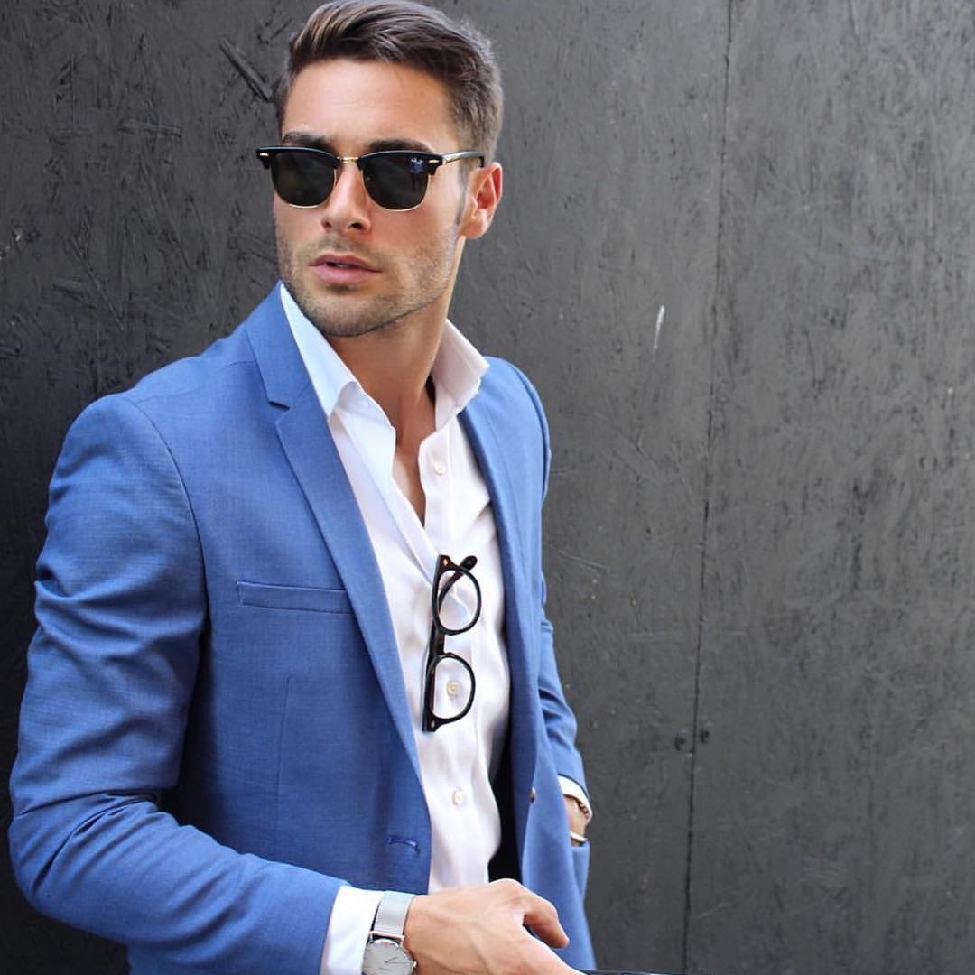 British Style Blue Wedding Tuxedos Plus Size Notched Lapel Mens Designer Jacket Formal Party Prom Suits Wear (Jacket+Pants)