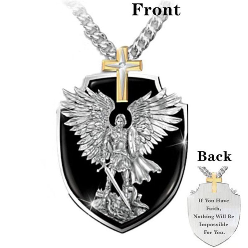 Gothic Knight Shield Cross Necklace 2020 New Punk Metal Men's Chocker Necklace With Letters in Pendant Retro Jewelry Party Gifts
Gothic Knight Shield Cross Necklace 2020 New Punk Metal Men's Chocker Necklace With Letters in Pendant Retro Jewelry Party Gifts