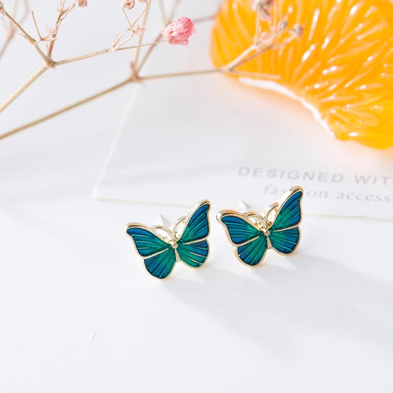 Shamir Green Enamel Butterfly Stud Earrings Delicate Gold Color Mini Ear Studs Trendy Ear Nails For Women Girls Jewelry Gift
Shamir Green Enamel Butterfly Stud Earrings Delicate Gold Color Mini Ear Studs Trendy Ear Nails For Women Girls Jewelry Gift