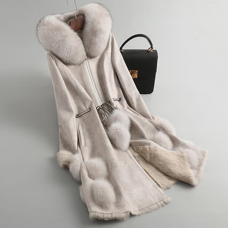Female Natural Vintage Coat Long Real Hooded Shearling Jacket Women Korean Double Faced Fur Tops Hiver 08004, Blue
Female Natural Vintage Coat Long Real Hooded Shearling Jacket Women Korean Double Faced Fur Tops Hiver 08004, Blue
