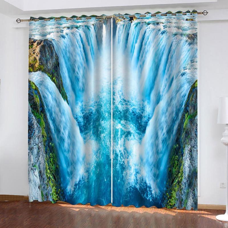 Magnificent And Beautiful Blue Waterfall 3D Curtains For Living Room Bedroom Decor Custom Size Decorative Curtain, As pic
Magnificent And Beautiful Blue Waterfall 3D Curtains For Living Room Bedroom Decor Custom Size Decorative Curtain, As pic