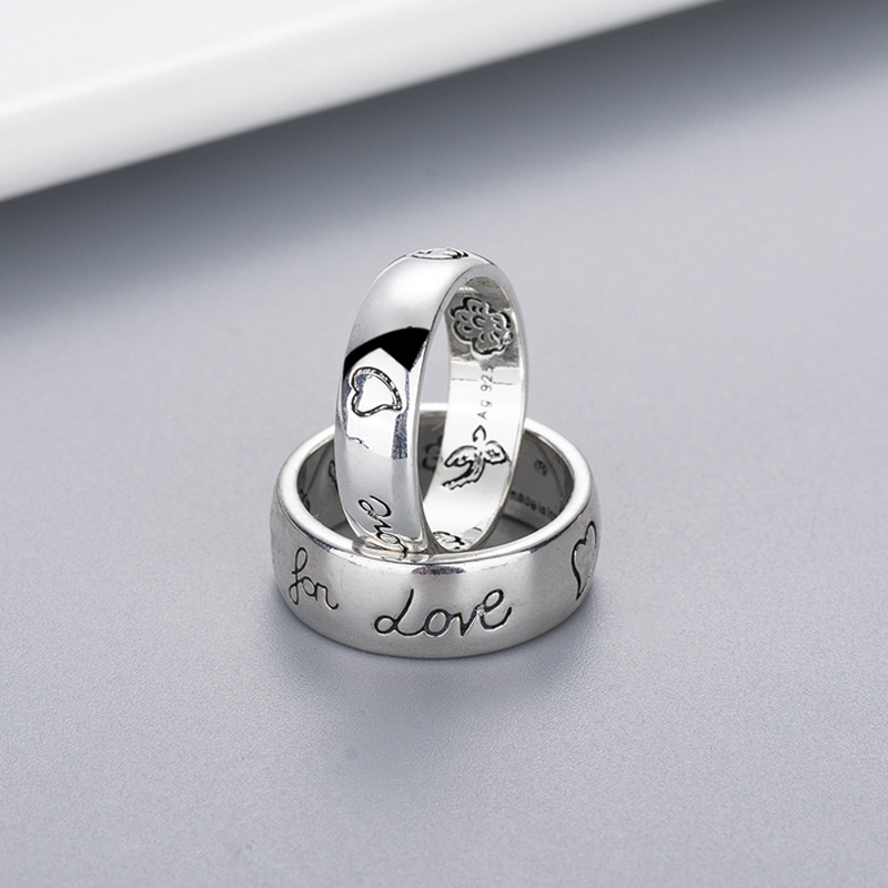 Women Girl Flower Bird Pattern Ring with Stamp Blind for Love Letter Ring Gift for Love Couple High Quality Jewelry
Women Girl Flower Bird Pattern Ring with Stamp Blind for Love Letter Ring Gift for Love Couple High Quality Jewelry