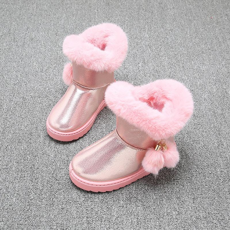 Children Shoes Girls Winter Warm Waterproof Non-Slip Kids Cotton Shoes Outdoor Furry Ball Solid Color Plush Children Snow Boots, Black
Children Shoes Girls Winter Warm Waterproof Non-Slip Kids Cotton Shoes Outdoor Furry Ball Solid Color Plush Children Snow Boots, Black
