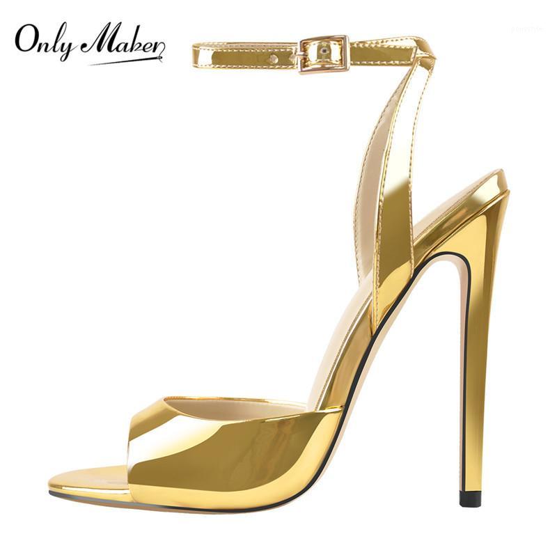 Onlymaker Women's Gold Peep Toe 12CM Thin High Heels Pumps Sandals Ladies Buckle Strap Open Toe Big Size Summer Stiletto Sandals1, Cd200705
Onlymaker Women's Gold Peep Toe 12CM Thin High Heels Pumps Sandals Ladies Buckle Strap Open Toe Big Size Summer Stiletto Sandals1, Cd200705
