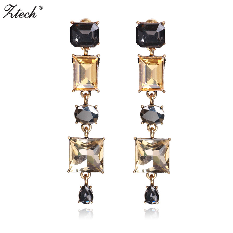 Ztech Luxury Rhinestones Tassel Earrings Women Weding Jewelry Statement Crystal Drop Earrings Big Bohemia Brincos Pendientes
Ztech Luxury Rhinestones Tassel Earrings Women Weding Jewelry Statement Crystal Drop Earrings Big Bohemia Brincos Pendientes