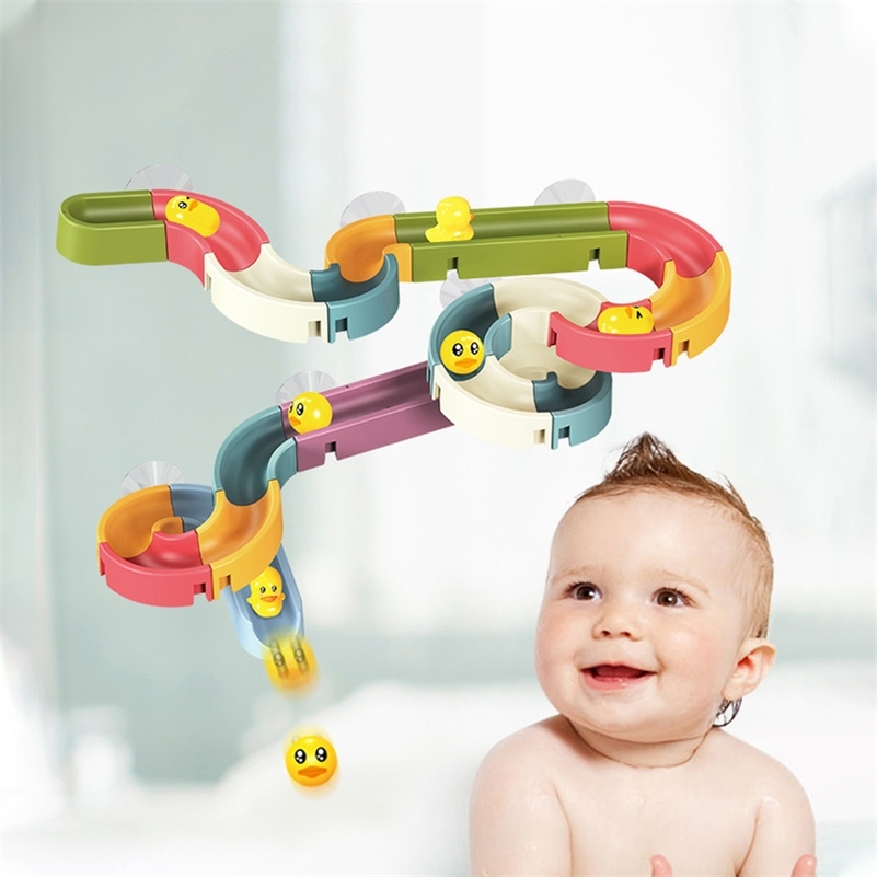 Bath Toys Baby Bathroom Duck DIY Track Bathtub Kids Play Water Games Tool Bathing Shower Wall Suction Set Bath Toys for Children LJ201019
Bath Toys Baby Bathroom Duck DIY Track Bathtub Kids Play Water Games Tool Bathing Shower Wall Suction Set Bath Toys for Children LJ201019