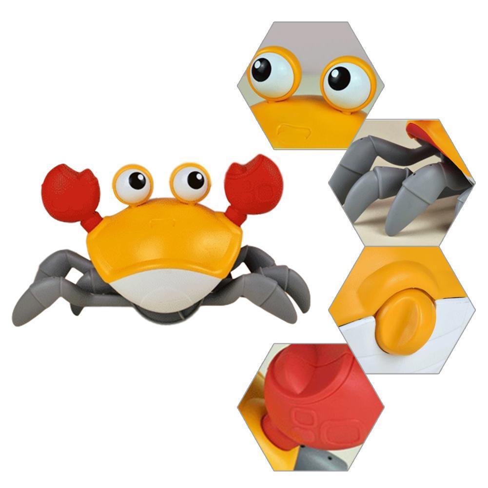 Bath Toys Big Crab Clockwork Baby Infant Water Classic Toy Beach Toys For Baby Drag Baby Bath Tub Summer Toy For Kids LJ201019