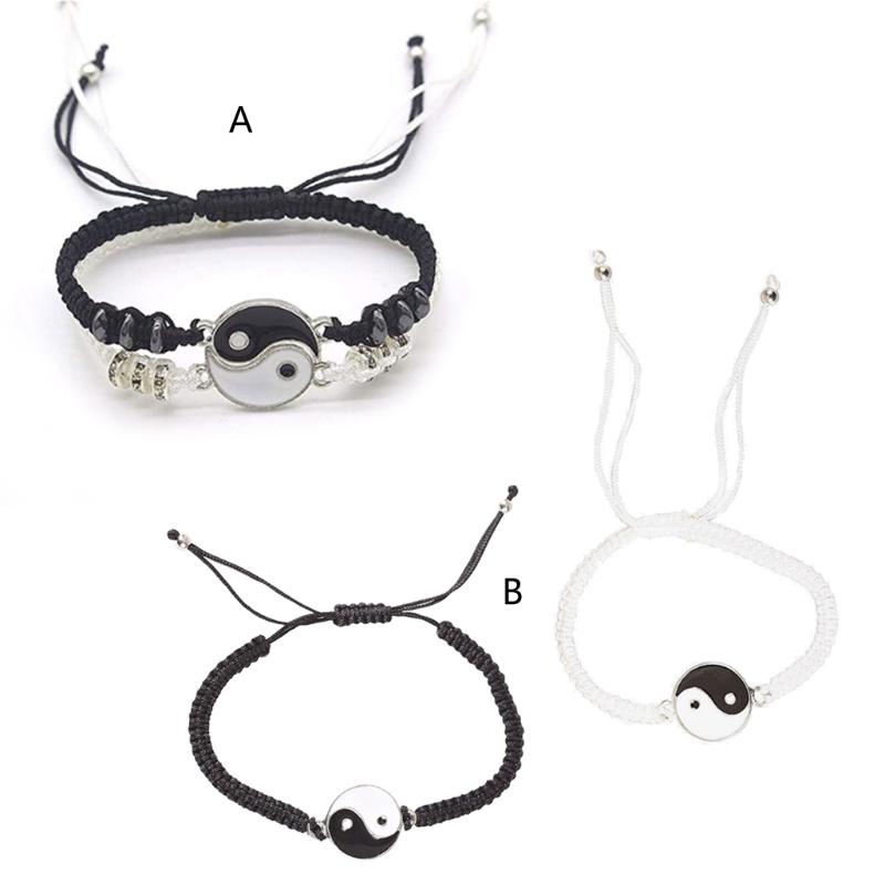 2Pcs Tai Chi Hand Woven Bff Friendship Best Friend Bracelets Boyfriend Girlfriend Lovers Matching Yin Yang Bracelets Set
2Pcs Tai Chi Hand Woven Bff Friendship Best Friend Bracelets Boyfriend Girlfriend Lovers Matching Yin Yang Bracelets Set