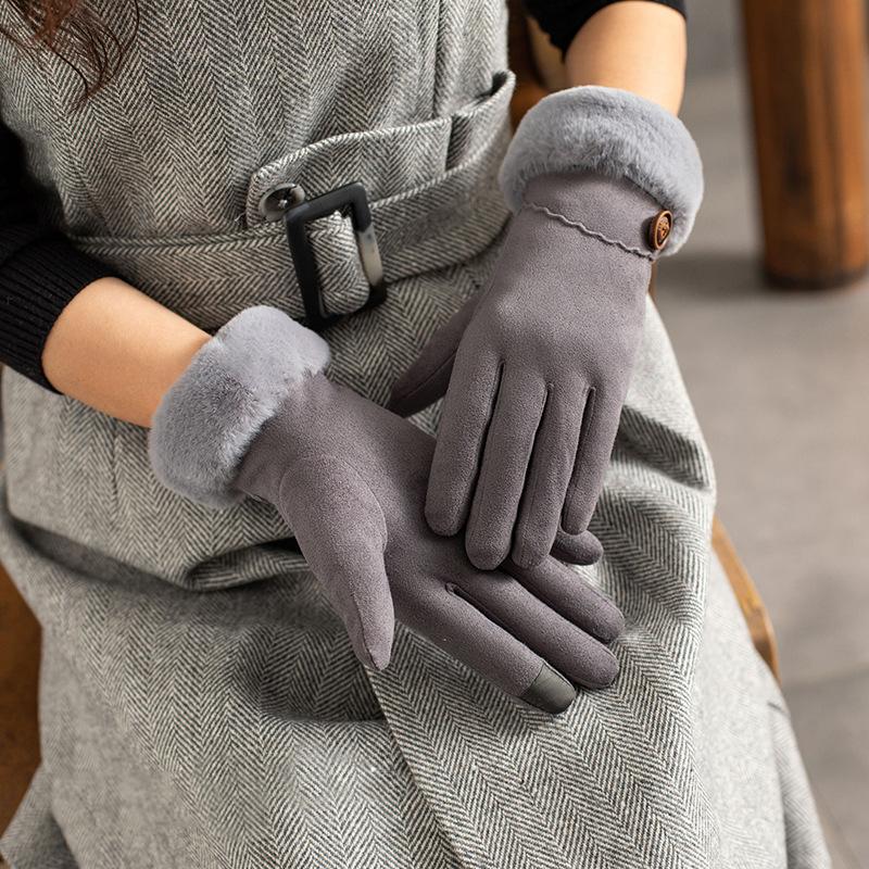 Womens Warm Winter Outdoor Sport Mittens Lady Touch Screen Gloves Female Thicken Suede Fabric Mitten Driving Gloves
Womens Warm Winter Outdoor Sport Mittens Lady Touch Screen Gloves Female Thicken Suede Fabric Mitten Driving Gloves