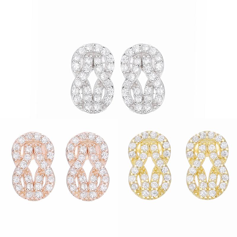 Authentic 925 Sterling Silver Earrings Shiny Wisdom Intertwined Earrings Suitable For European Attractive Women Fashion Jewelry
Authentic 925 Sterling Silver Earrings Shiny Wisdom Intertwined Earrings Suitable For European Attractive Women Fashion Jewelry