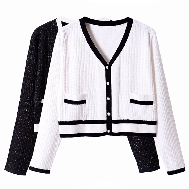 2021 New Glitter Women's Cropped Sweaters Short Stripeknitted Cardigan Korean Style Woman Jumper Top Coat Jaccket Y8b0, Black 3912
2021 New Glitter Women's Cropped Sweaters Short Stripeknitted Cardigan Korean Style Woman Jumper Top Coat Jaccket Y8b0, Black 3912
