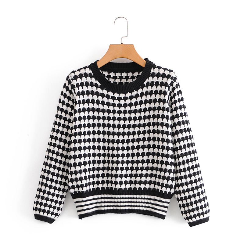 2021 New Tl 7241- Autumn Europe the United States Women's Pine Grain Pullovers Female Black and White Vhpc, One size
2021 New Tl 7241- Autumn Europe the United States Women's Pine Grain Pullovers Female Black and White Vhpc, One size