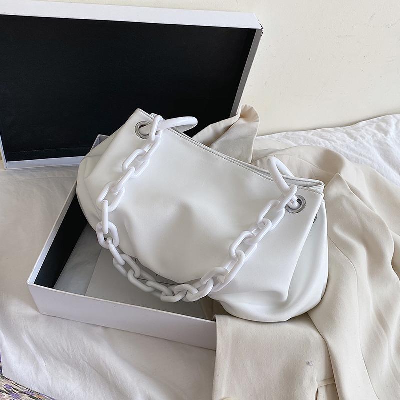 Acrylic Chain Design Small PU Leather Bags For Women 2020 Simple Solid Color Shoulder Handbags Travel Armpit Bag Hand Bag, 711-orange
Acrylic Chain Design Small PU Leather Bags For Women 2020 Simple Solid Color Shoulder Handbags Travel Armpit Bag Hand Bag, 711-orange