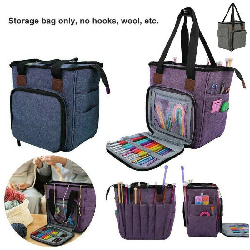 New Arrival Portable Crochet Hooks Yarn Storage Tote Bag Knitting Tool Accessory Carry Organizer Holder Case1
New Arrival Portable Crochet Hooks Yarn Storage Tote Bag Knitting Tool Accessory Carry Organizer Holder Case1