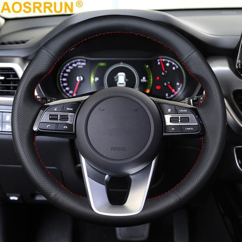 Hand-stitched Black Artificial Leather Steering Wheel Cover for Kia K5 Optima 2020 Cee'd Ceed 2020 Forte Cerato Car-Styling1
Hand-stitched Black Artificial Leather Steering Wheel Cover for Kia K5 Optima 2020 Cee'd Ceed 2020 Forte Cerato Car-Styling1