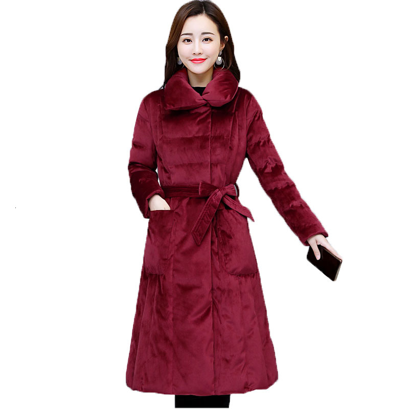 Parka Gold Velvet Women Medium-length Jacket Outwear Female Fashion Winter Cotton Down Hot Coarse Coat Outerwear R232 Qvq6, Blue
Parka Gold Velvet Women Medium-length Jacket Outwear Female Fashion Winter Cotton Down Hot Coarse Coat Outerwear R232 Qvq6, Blue