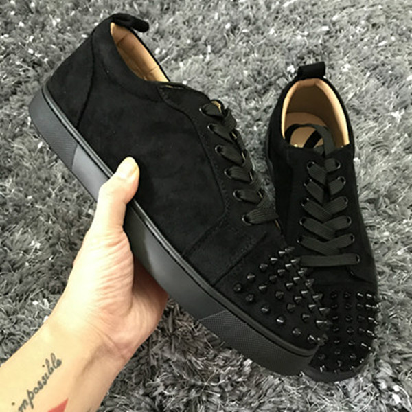 Designers Louboutin CL Christian luxurys New Low Cut Suede Spiked Toe Casual Flats Red Bottom Luxury Shoes For Men and W acs, Red;yellow
Designers Louboutin CL Christian luxurys New Low Cut Suede Spiked Toe Casual Flats Red Bottom Luxury Shoes For Men and W acs, Red;yellow