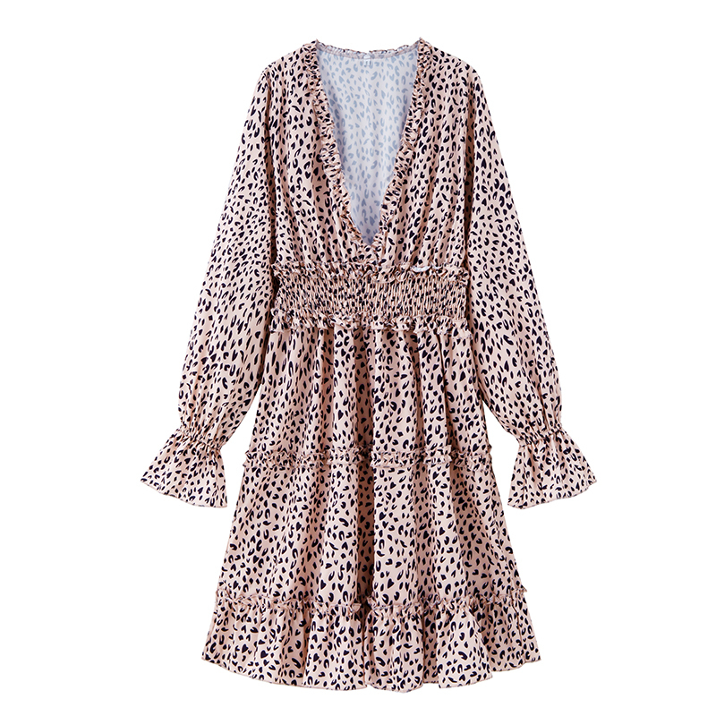 2021 New Autumn Sexy Deep v Neck Leopard Print for Women Winter Long Sleeve Ruffles a Line Slim Female Party Vestidos No0m, Khaki
2021 New Autumn Sexy Deep v Neck Leopard Print for Women Winter Long Sleeve Ruffles a Line Slim Female Party Vestidos No0m, Khaki