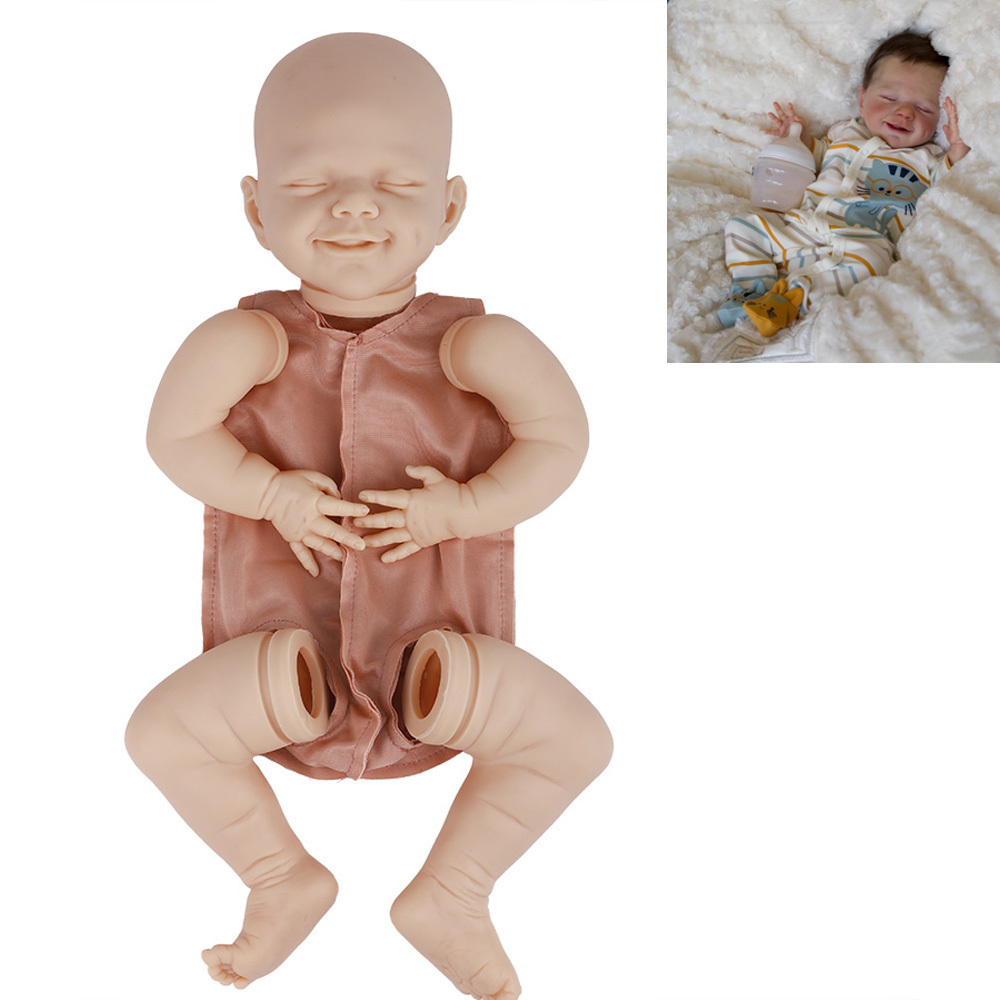 Bebe Reborn Doll 20 Inch Realistic Newborn Fabric Body Reborn Baby Unpainted Unfinished Doll Parts DIY Blank Doll Kit 201203
Bebe Reborn Doll 20 Inch Realistic Newborn Fabric Body Reborn Baby Unpainted Unfinished Doll Parts DIY Blank Doll Kit 201203