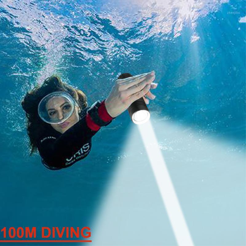 

Professional diving most powerful led 100m underwater light scuba dive torch rechargeable xm l2 hand lamp 26650 186501