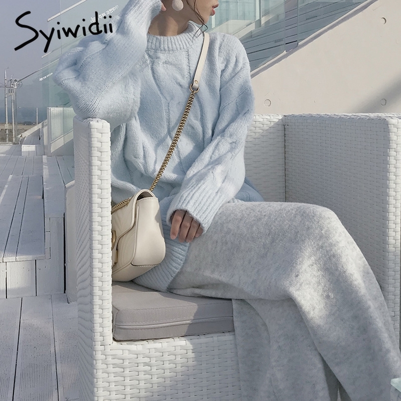 syiwidii mohair oversize sweater women ribbed knitted pullovers loose solid warm sweet winter clothes women beige pink blue 201203
syiwidii mohair oversize sweater women ribbed knitted pullovers loose solid warm sweet winter clothes women beige pink blue 201203