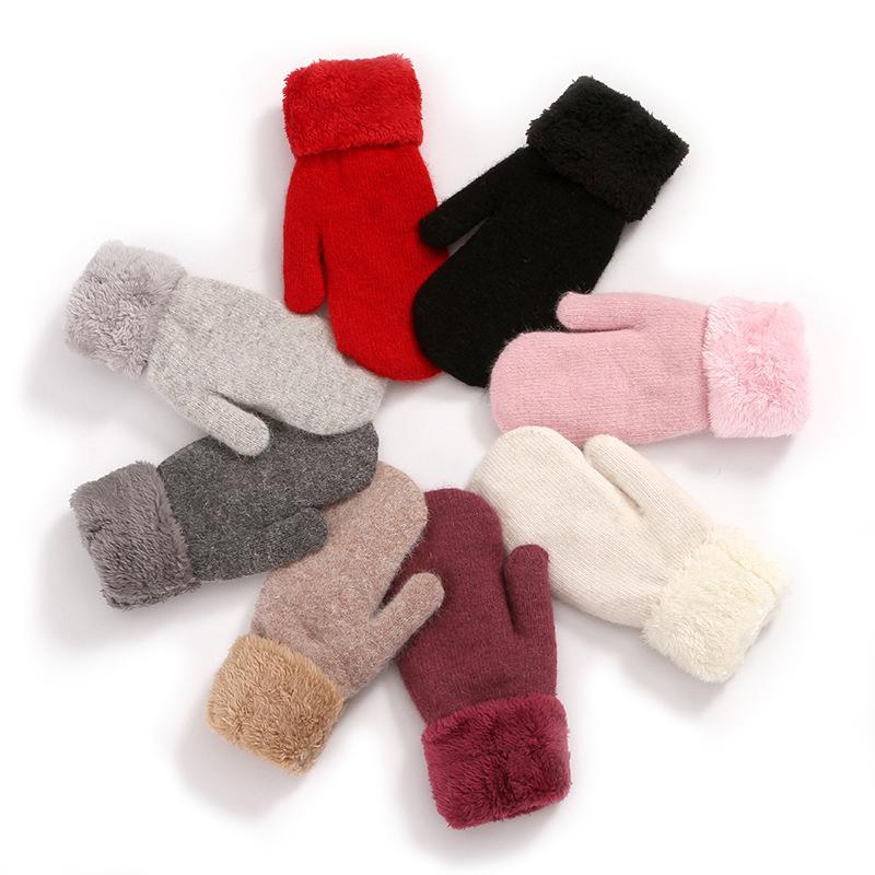 Winter Velvet Gloves Women Soft Wool Double-layer Knitting Warm Mittens Girls Solid Color All Fingers Cashmere Gloves
Winter Velvet Gloves Women Soft Wool Double-layer Knitting Warm Mittens Girls Solid Color All Fingers Cashmere Gloves