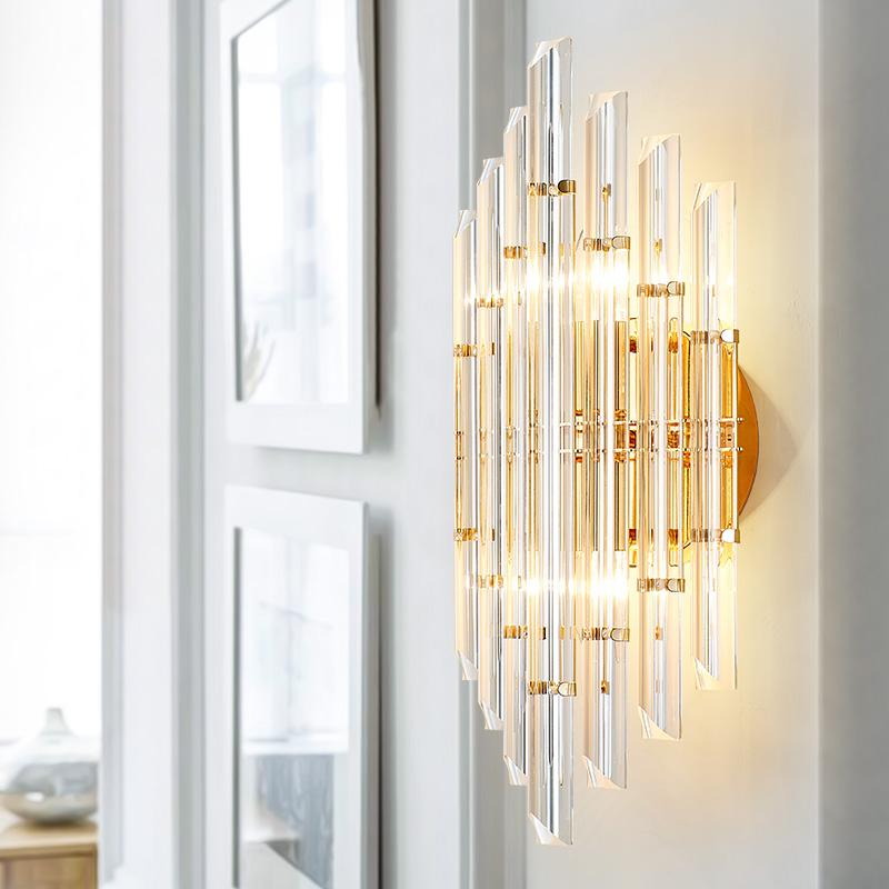 European Designer Crystal wall light Modern Model Room Lamp Creative Personality Bedroom Bedside Background Aisle led Wall Lamps
European Designer Crystal wall light Modern Model Room Lamp Creative Personality Bedroom Bedside Background Aisle led Wall Lamps