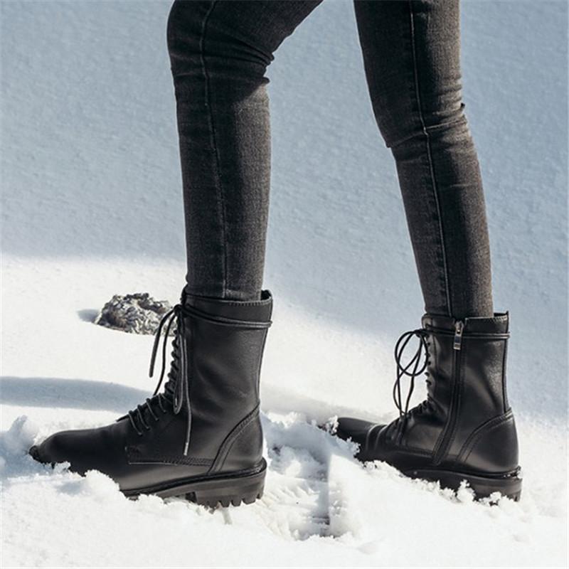 PXELENA Handmade Natural Genuine Leather Real Fur Snow Boots Women Lace Up Low Heels Waterproof Winter Warm Boots Shoes, Black
PXELENA Handmade Natural Genuine Leather Real Fur Snow Boots Women Lace Up Low Heels Waterproof Winter Warm Boots Shoes, Black