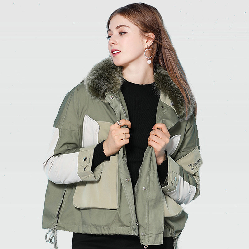2021 New Arrival Lining Down Winter Coat of Women Short Jacket with Real Natural Fur Collar Wear V4JX, Army green.
2021 New Arrival Lining Down Winter Coat of Women Short Jacket with Real Natural Fur Collar Wear V4JX, Army green.