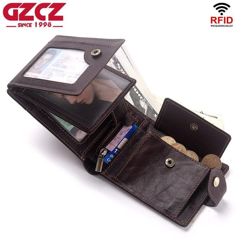 GZCZ 2020 Men Wallets Fashion Short Coin Purse Mens Genuine Leather Wallet Trifold Photo Holder Portomonee Money Bag1, Coffee 
GZCZ 2020 Men Wallets Fashion Short Coin Purse Mens Genuine Leather Wallet Trifold Photo Holder Portomonee Money Bag1, Coffee
