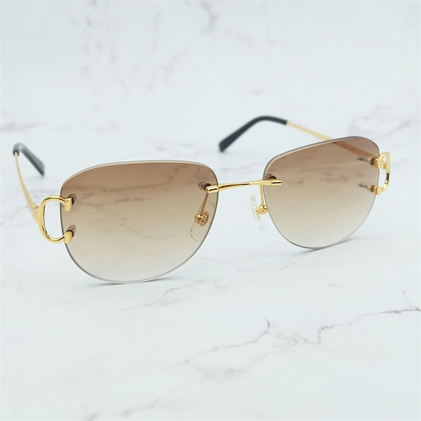 Vintage Sunglasses Mens authorized Designer Festival Decoration fashionable French glasses metal rimless oval sun shades for women
Vintage Sunglasses Mens authorized Designer Festival Decoration fashionable French glasses metal rimless oval sun shades for women
