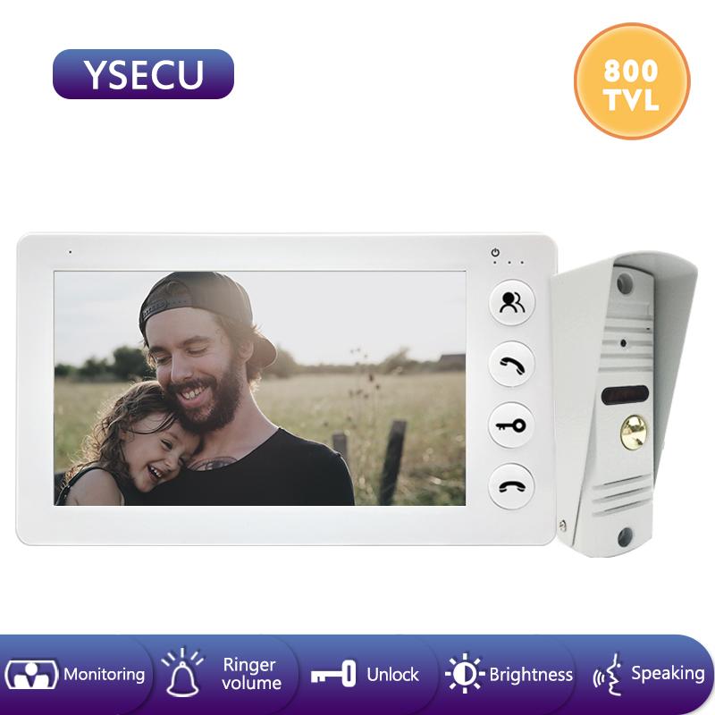 YSECU 7''Wired White Video Monitor Video Doorbell Intercom color LCD,Built-in power supply ,Unlock Talking Door Phone
YSECU 7''Wired White Video Monitor Video Doorbell Intercom color LCD,Built-in power supply ,Unlock Talking Door Phone