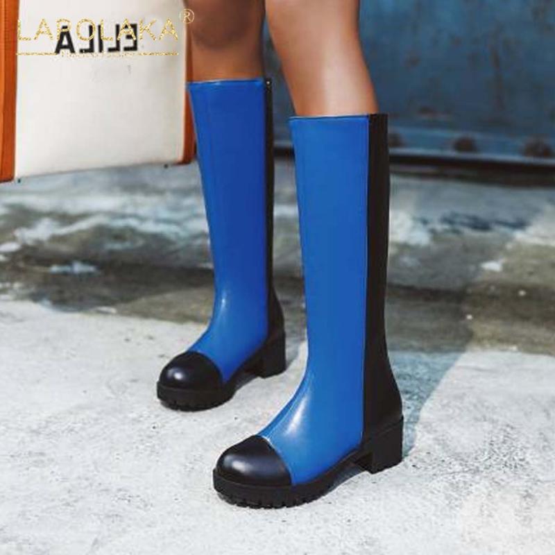 Lapolaka 2021 Hot Sale Patchwork Trendy Fashion Boots Woman Shoes Thick Heels INS Dropship Stylish Riding Chic Boot Ladies, Blue
Lapolaka 2021 Hot Sale Patchwork Trendy Fashion Boots Woman Shoes Thick Heels INS Dropship Stylish Riding Chic Boot Ladies, Blue