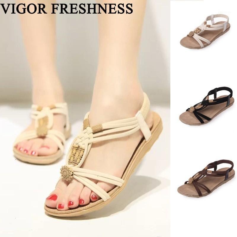 VIGOR FRESHNESS Flat Heels Sandals Women Summer Shoes Retro Woman Shoes Bohemia Beach Sandals Weave String Bead Wood WY2371, Beige
VIGOR FRESHNESS Flat Heels Sandals Women Summer Shoes Retro Woman Shoes Bohemia Beach Sandals Weave String Bead Wood WY2371, Beige