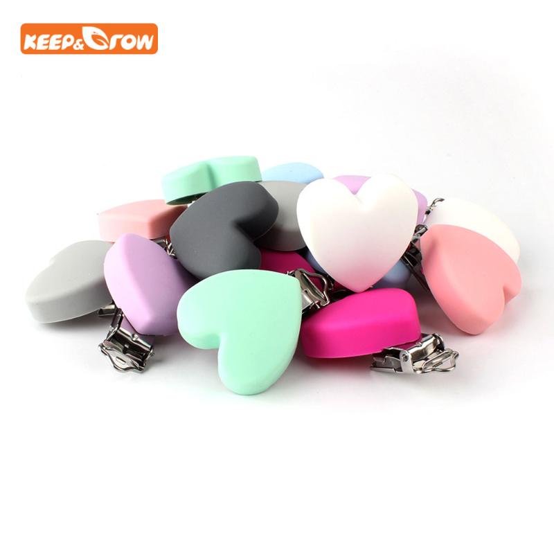 Keep&grow 100Pcs Heart Shape Pacifier Clips Grade Silicone Holder DIY Baby Teether Pacifier Chain Accessories Nipple Clasp
Keep&grow 100Pcs Heart Shape Pacifier Clips Grade Silicone Holder DIY Baby Teether Pacifier Chain Accessories Nipple Clasp