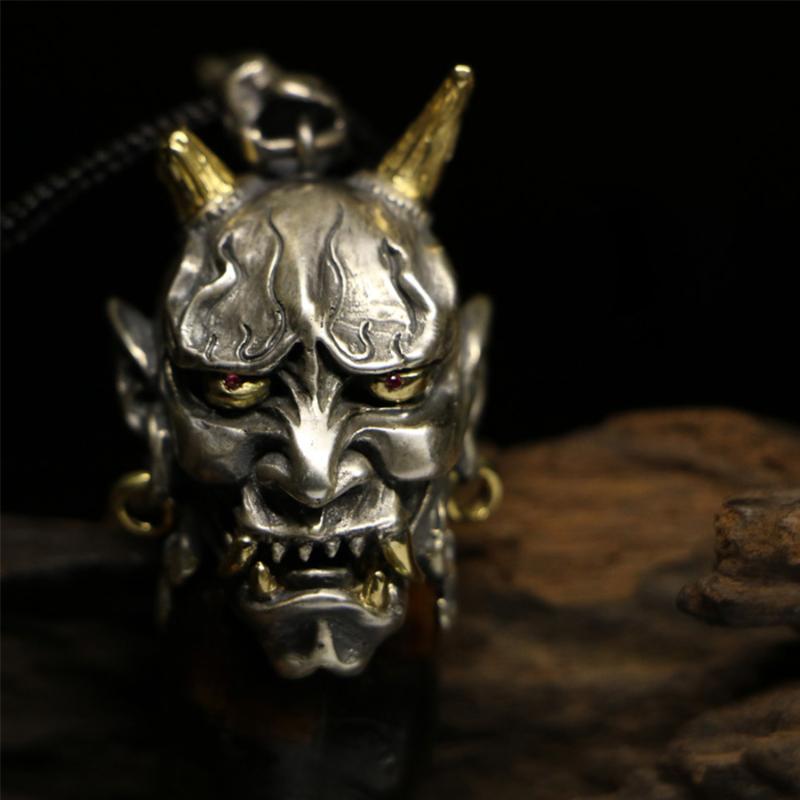 S925 Sterling Sliver Evil Oni Noh Hannya BUDDHIST Mask Customize Hanmade HANNY Pendant Necklace
S925 Sterling Sliver Evil Oni Noh Hannya BUDDHIST Mask Customize Hanmade HANNY Pendant Necklace