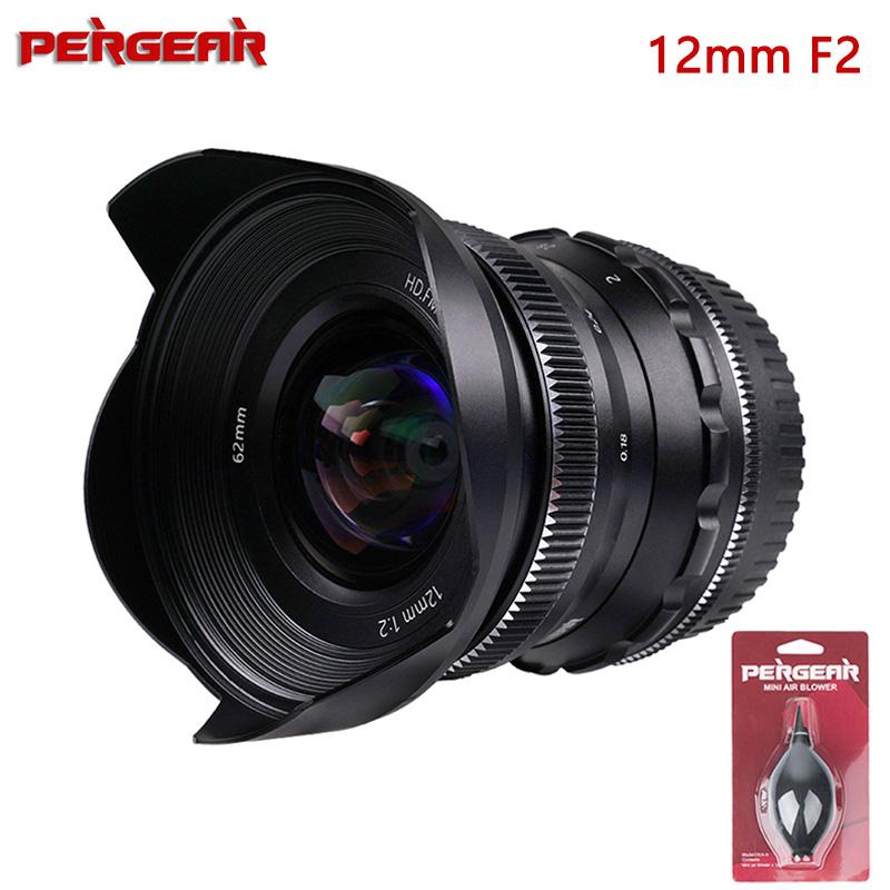 PERGEAR 12mm F2 Micro Single Camera Lens Super Wide-angle Manual Focus Fixed Lens for Sony E/Fujifilm X/M4/3 /Nikon Z Mount
PERGEAR 12mm F2 Micro Single Camera Lens Super Wide-angle Manual Focus Fixed Lens for Sony E/Fujifilm X/M4/3 /Nikon Z Mount