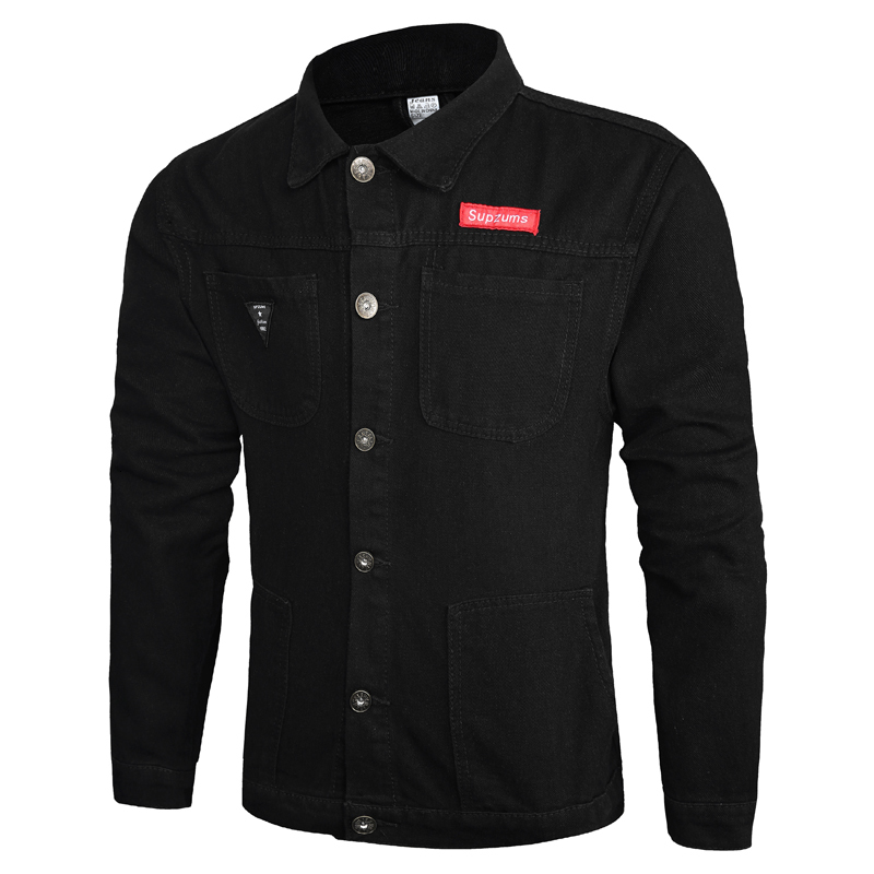 Men's New Windproof Street Jacket Big Fashion Size High-quality Tides Thin Denim 7kms, Black.
Men's New Windproof Street Jacket Big Fashion Size High-quality Tides Thin Denim 7kms, Black.