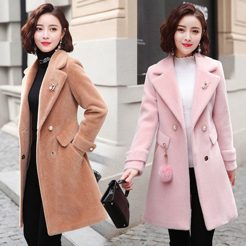 Women's New Korean Winter Thicken Gold Mink Outerwear Wool Plus Size Superior Jacket R897 Nl8x, Pink.
Women's New Korean Winter Thicken Gold Mink Outerwear Wool Plus Size Superior Jacket R897 Nl8x, Pink.